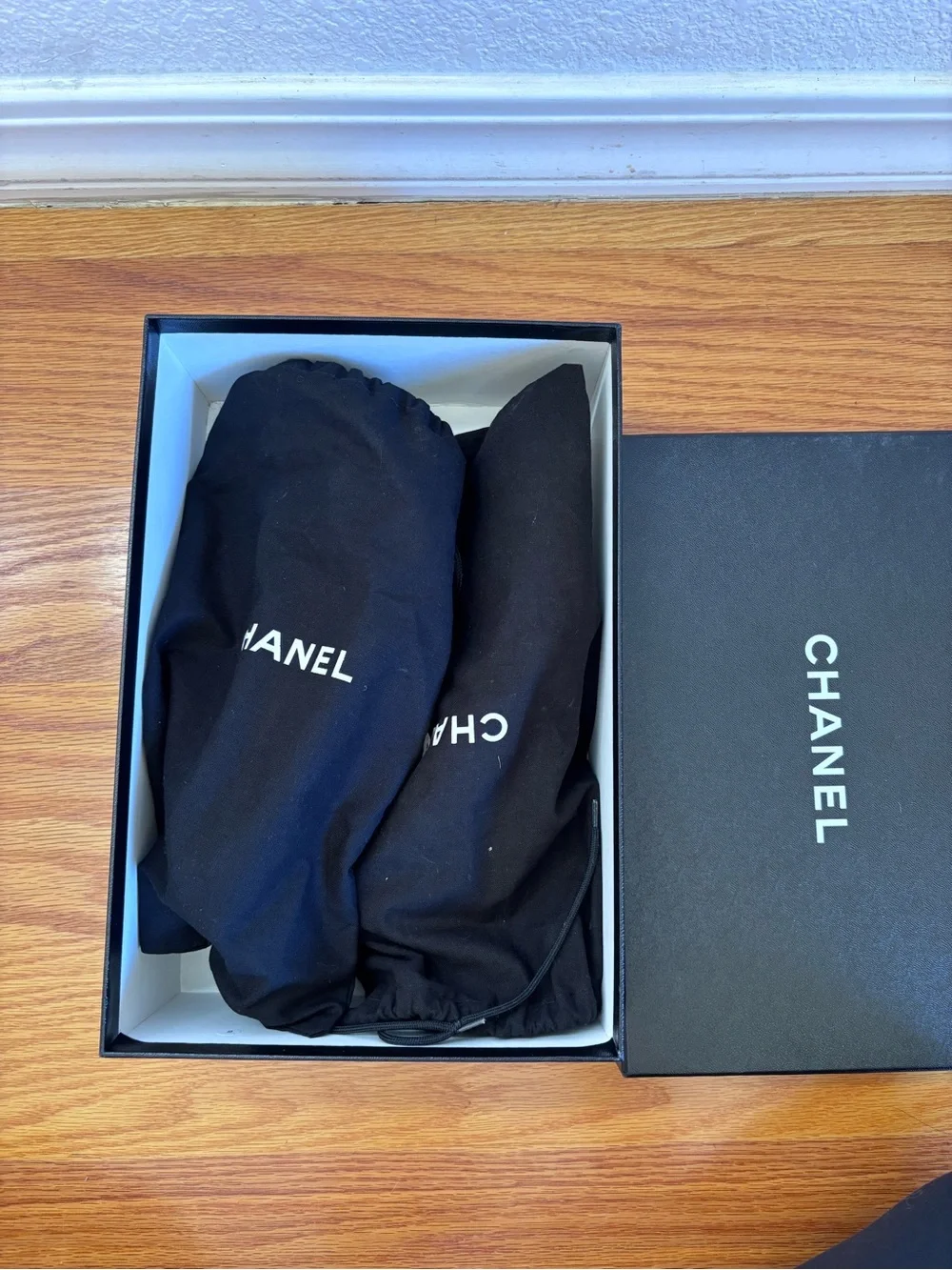 Chanel Suede Pearl CC Cap Toe Pump